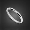 Free Engraving Fashion 100 %925 Sterling Silver Ring Smooth Plain Dome Comfort Wedding Ring For Men &Women Jewelry Gift