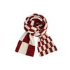 New Christmas Cherry Red Warm Scarf White Autumn and Winter with New Red Scarf Soft Waxy Quality Shawl
