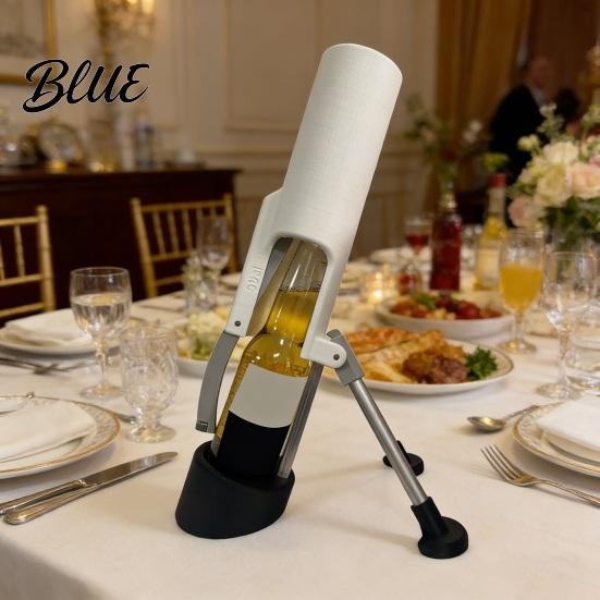 One Motion Bottle Opener Mortar Beer Automatic Mechanical Fast Smooth Casual Gathering One-Hand Operation Cap Remover for Home Bar Parties BBQ