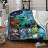 Monsters Inc Characters Collage Blanket Soft Throw Blanket For Home Bedroom Bed Sofa Travel Office Solid Christmas Blanket