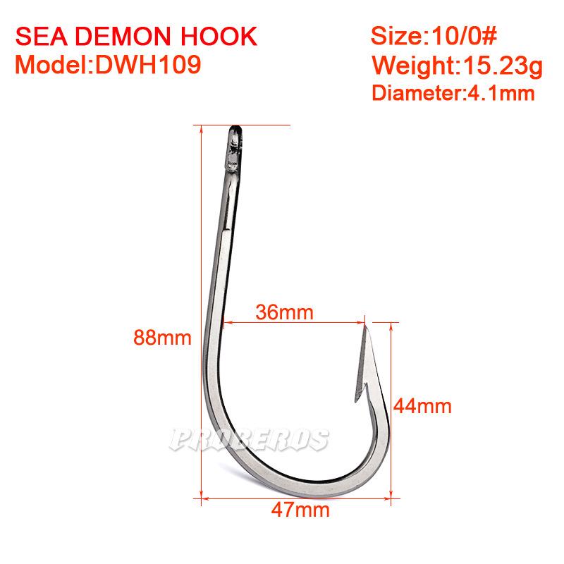 5 шт./пакет, крючок для глубоководной рыбалки, морской рыбалки, крючок из нержавеющей стали, колючий крючок для тунца, коррозионностойкий крюк из морской воды, железный пластинчатый крючок