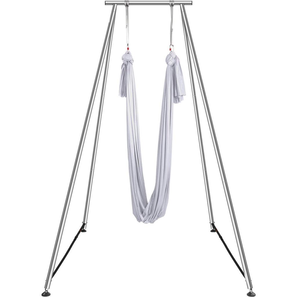 Aerial Yoga Frame & Yoga Hammock, 9.67 ft Height Professional Yoga Swing Stand Comes with 6.6 Yards Aerial Hammock, Max 551.15 lbs Load Capacity Yoga