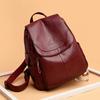 Ladies Bookbag Feminine Large Capacity Backpack Leather High-quality Feminine Vintage School Bags