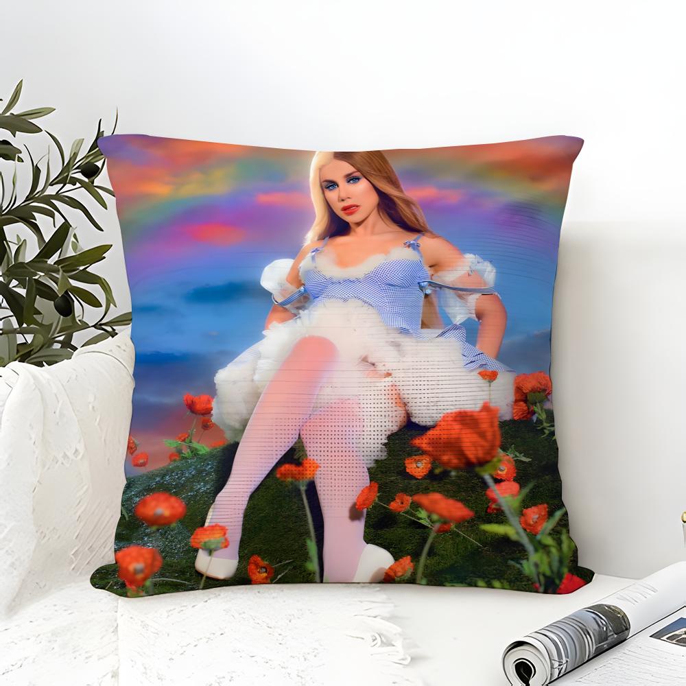 Музыкальный исполнитель Slayyyter S-Slayyyter 1 Наволочка Льняная Наволочка Диван Домашний Декор Чехол для Подушки Чехол для Подушки