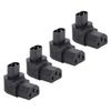 IEC320 C8 To C13 Power Adapter Male To Female 90 Degree Power Socket Adapter for Printer Scanner