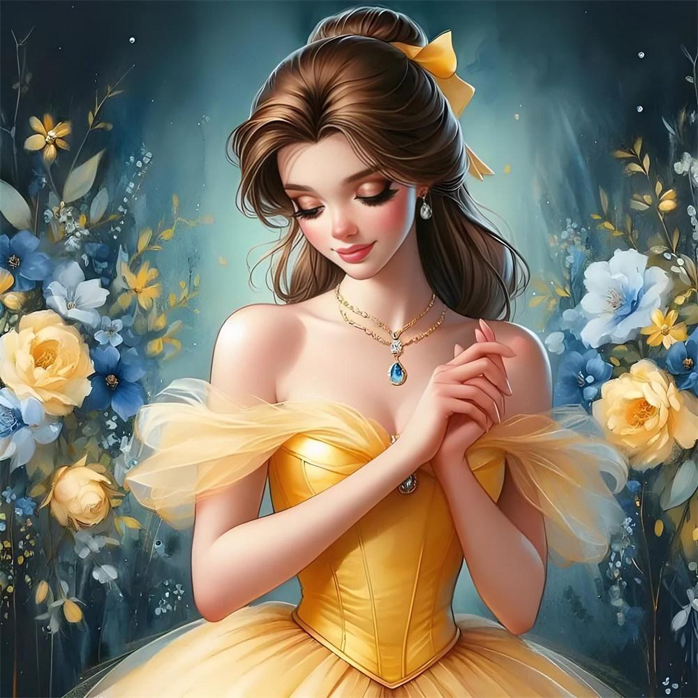 Disney 5D Алмазная Живопись Изображение Принцессы Диснея Стиль Искусства Вышивка Крестом Мозаика Набор Декор Дома Наклейка На Стену DIY Ручная Работа Подарок