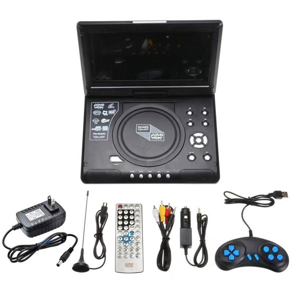 9.8 Inch 16:9 Widescreen 270 Degrees  Rotatable LCD Screen Home Car TV DVD Player Portable VCD Compact Disc