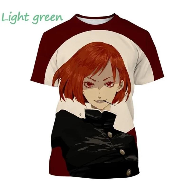 Latest Jujutsu Kaisen 3D Printing Casual T-shirt Popular Classic Anime Men's Fashion Harajuku Top T-shirt Gojo Satoru T-shirt
