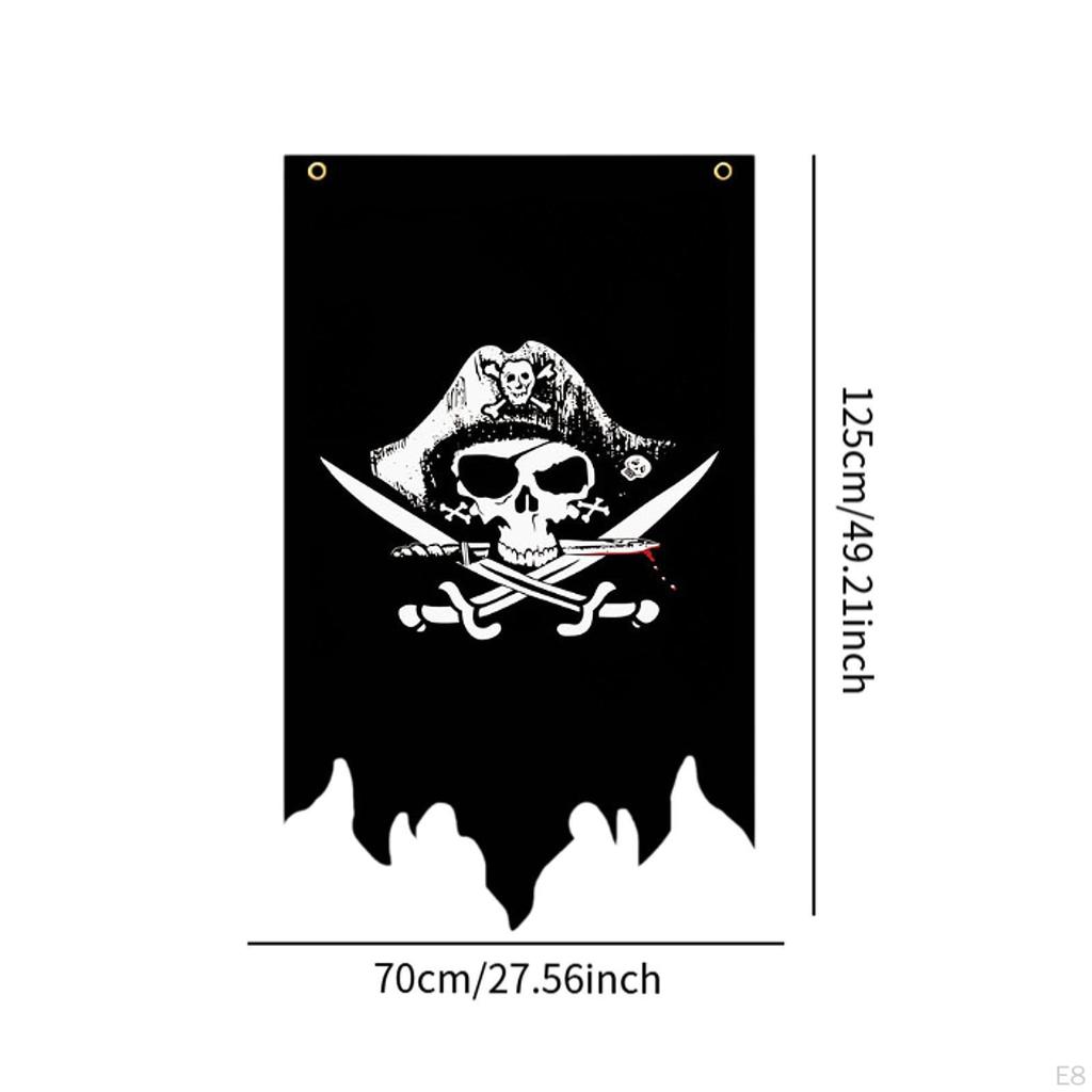 Флаг Кроссбоун для вечеринки на тему Хэллоуина, украшение для помещения и улицы