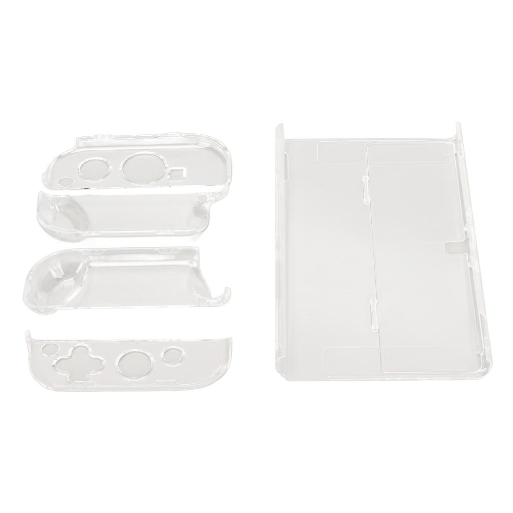 Clear Game Console Case Split Dockable Shockproof Gamepad Protective Shell for Switch OLED 2021 for