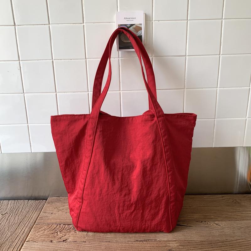 2025 Autumn New Japanese Nylon Shoulder Bag Commuter Large Capacity Handbag Light Shopping Backpack Women