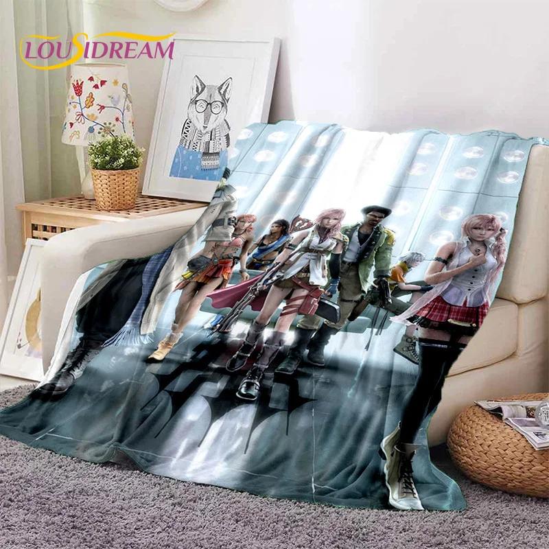 Final Fantasy Series Games Soft Flannel Blanket for Beds Bedroom Sofa Picnic,Throw Blanket for Cover Outdoor Leisure Nap Gift