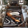 Harley-davidson Motorcycles Personalized Text Carpet Design for Bedrooms Living Rooms Kitchen Hallway Anti-slip Rug Anime Office Decor