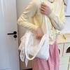Fresh and Beautiful Lace Lightweight Casual Cloth Bag New Large-capacity Commuting Class Shoulder Tote Bag