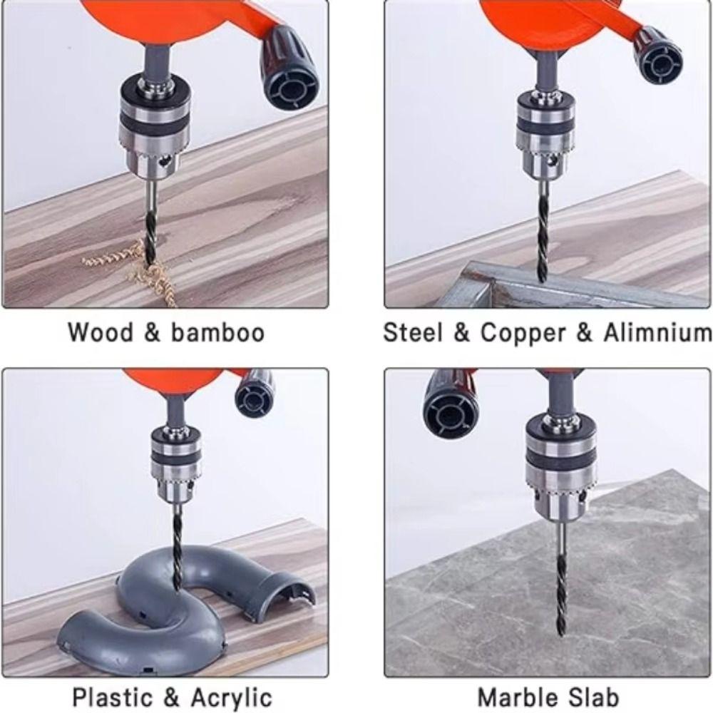 1/4 Inch Hand Drill 3/8 Inch Woodworking Drill Multi-function Tool Manual Drill Acrylic Drilling