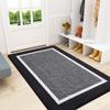 Olanly Durable Door Mat Family Anti-slip Carpet Floor Indoor Mat Absorbent Entrance Door Mats Dirt Resistant Easy to Clean Rug