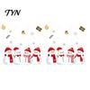 Removable Snowman Stickers 1/2 Sheets Christmas Window Cling, Cartoon Decorative Glass Seasonal Decal Sticker, Waterproof Static for