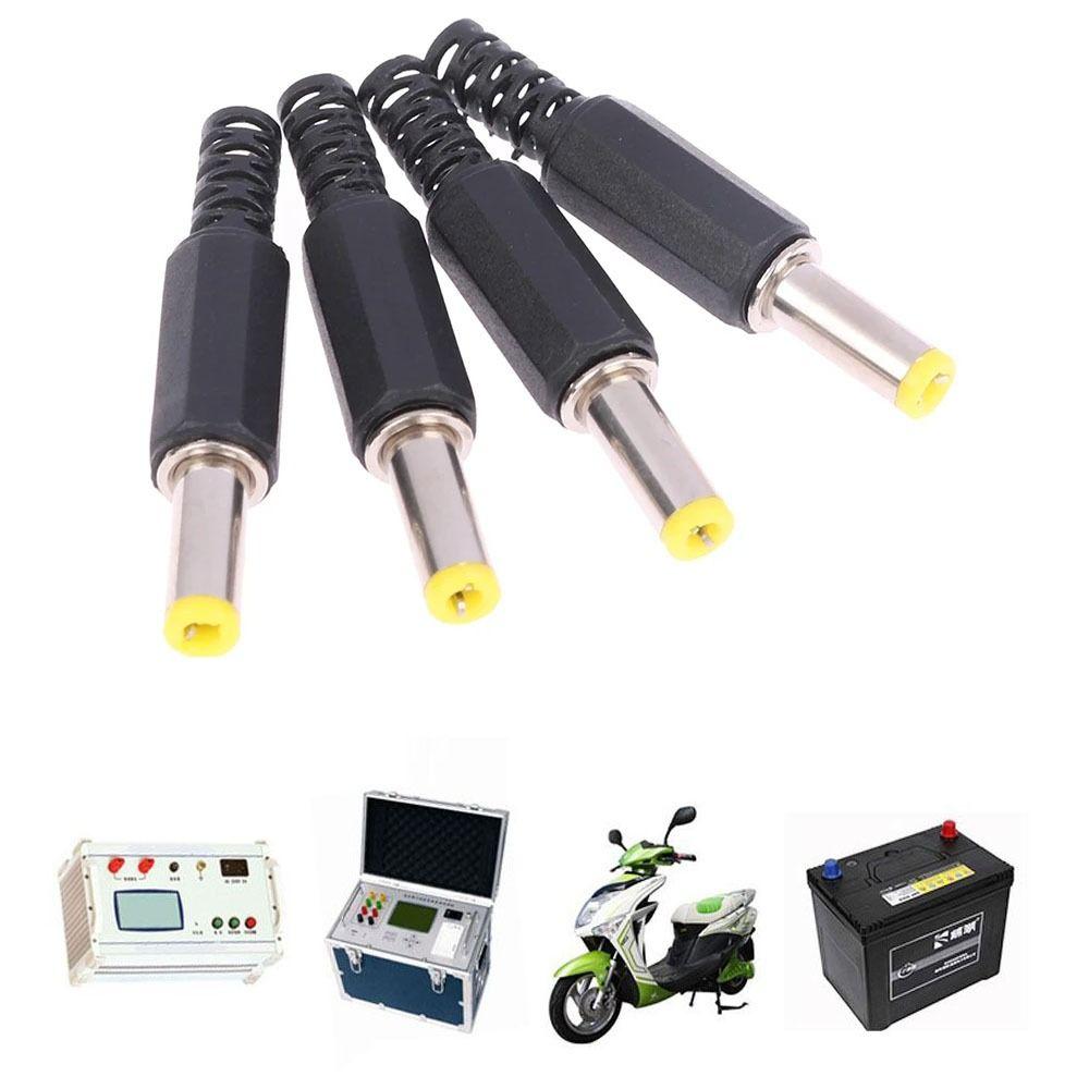 Black Male Barrel Connectors 14mm DC Male Jack Monitoring DC Power Plug DC Power Plug Socket