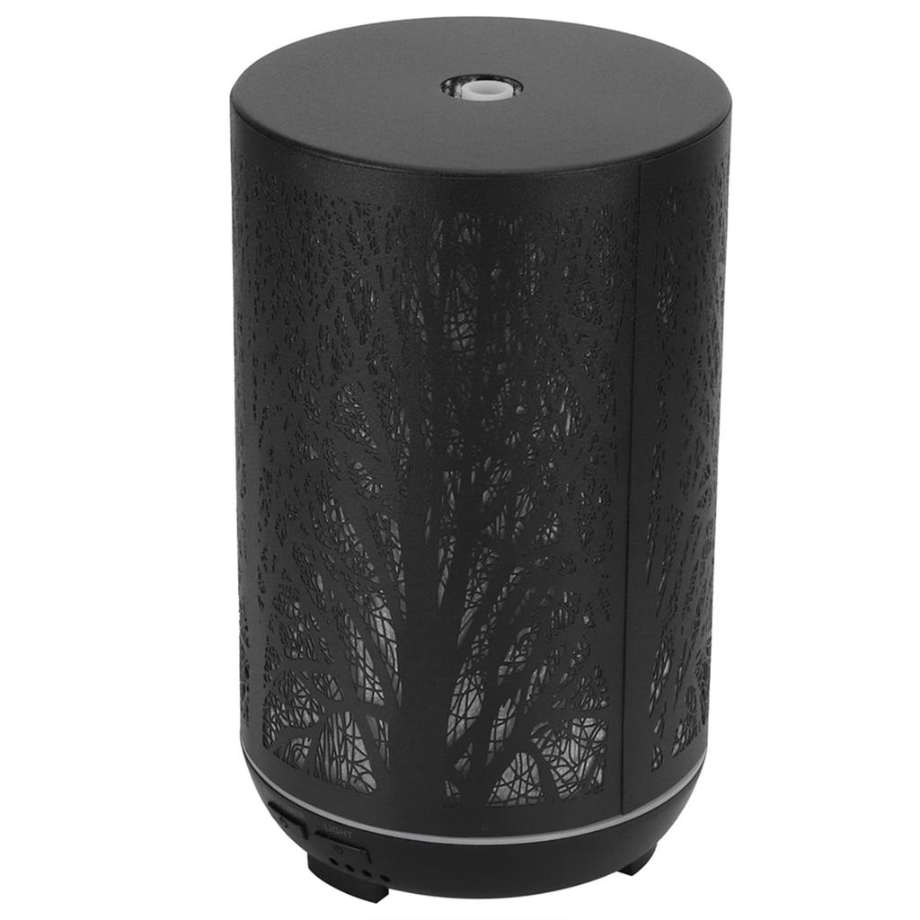 300ml Air Humidifier 2 in 1 Ambient Night Light Aroma Aromatherapy Diffuser Black 100?240VEU Plug