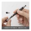 Механический карандаш Pentel Graphlet, PG505-AD, Металлический серый, 0,5 мм, Нескользящий рифленый захват, Индикатор твердости грифеля, Кнопочный механизм