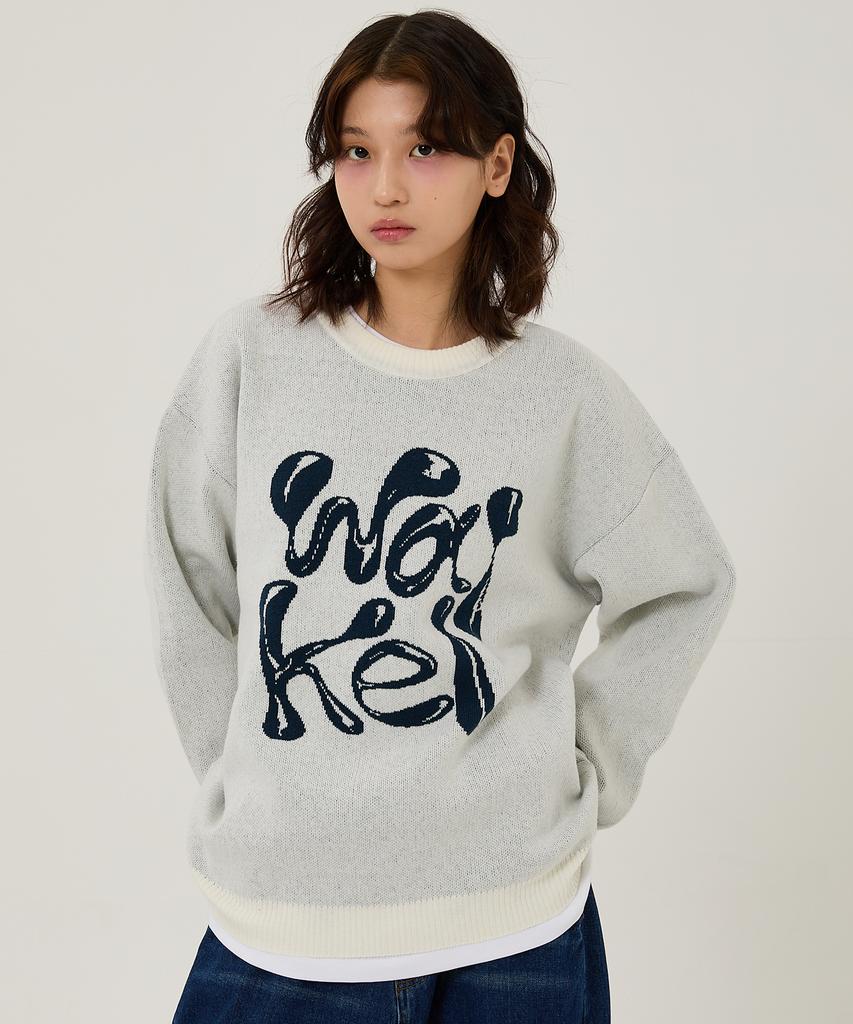 WAIKEI Wk 3D Logo Knit Yellow