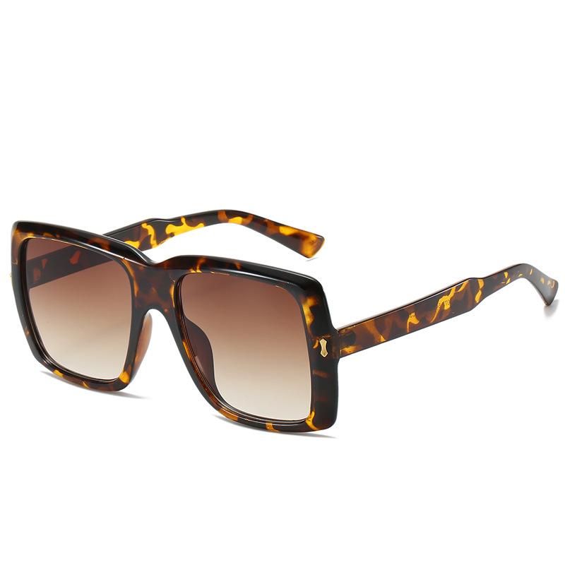 New large square sunglasses, European and American trend rice glasses, personalized versatile sunglasses for women