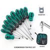 Multi-Function Manual Screwdriver Set 10-Piece Set Slotted Screwdriver Kit  Household Maintenance