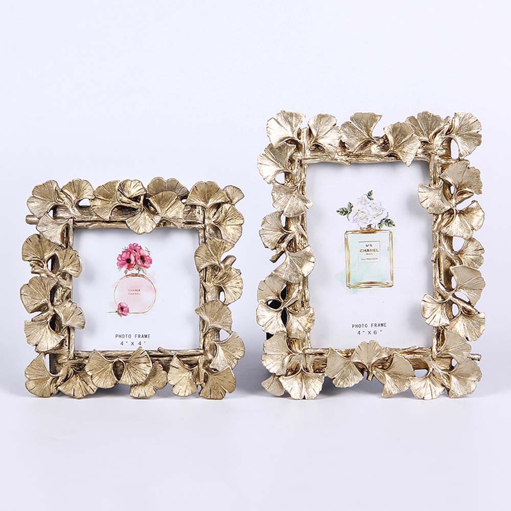 Photography Props Decoration Ginkgo Leaf Desk Party supplies Picture Display Home Decor Photo Frame
