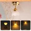 1:12 Dollhouse Miniature Led Light Ceiling Lamp Chandelier Furniture Lighting Home Model Decor Toy Doll House Accessories