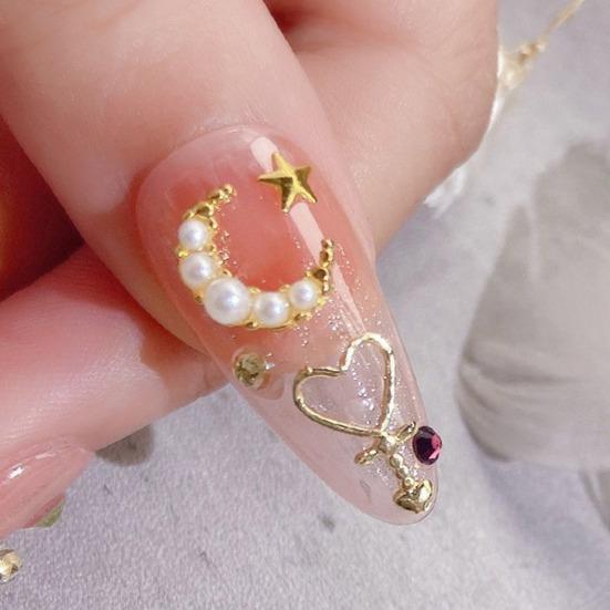 Yousheng 1 коробка для украшения ногтей, несколько форм, водостойкая смола, красочные сверкающие звезды и луна, советы по дизайну ногтей, декор, косметические принадлежности