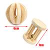 Small Animal Guinea Pig Rabbit Hamster Play Pet Roller Toys Natural Wooden Pine Dumbells Unicycle Bell Chew Chewing Braided Ball