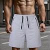 Loose Sports Shorts with Side Pockets and Hidden Zipper for Fitness Men's Shorts
