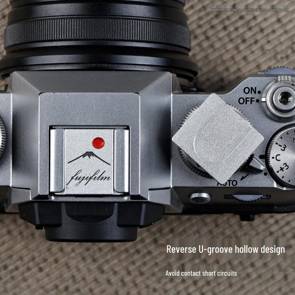 Hot Shoe Cover & Shutter Button Cap for Fujifilm XT50, X100VI, XT30 II, XM5, Nikon ZF Cameras