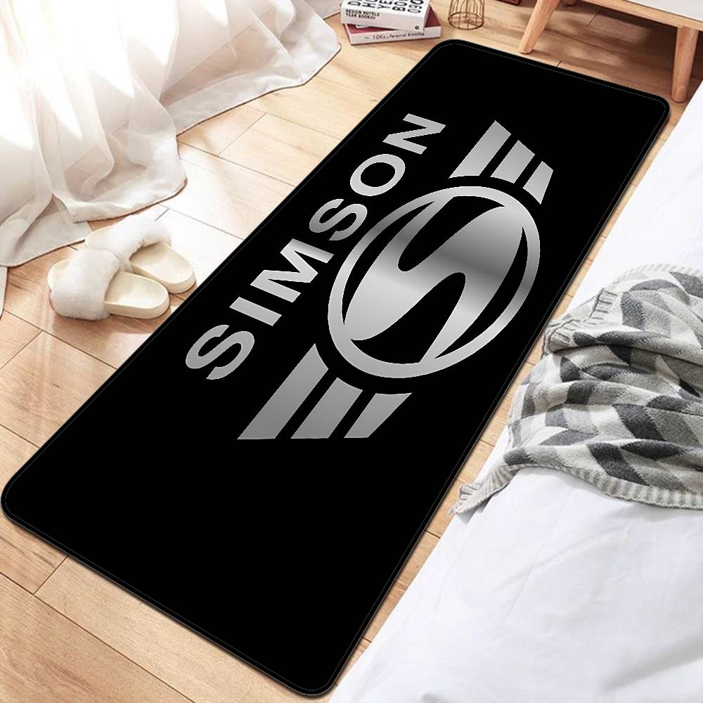 Motorcycle S-Simsons Floor Mat INS Style Soft Bedroom Floor House Laundry Room Mat Anti-skid Household Carpets