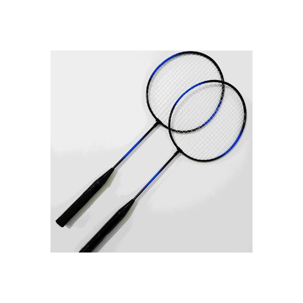 Bedminton Set With Bag 2 Racket 3 Ball Badminton Set Blue Color