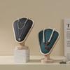 Mannequin Wooden Velvet Necklace Pendant Chain Jewelry Bust Neck Display Stand Holder Mannequin Necklace Pendant Window Display