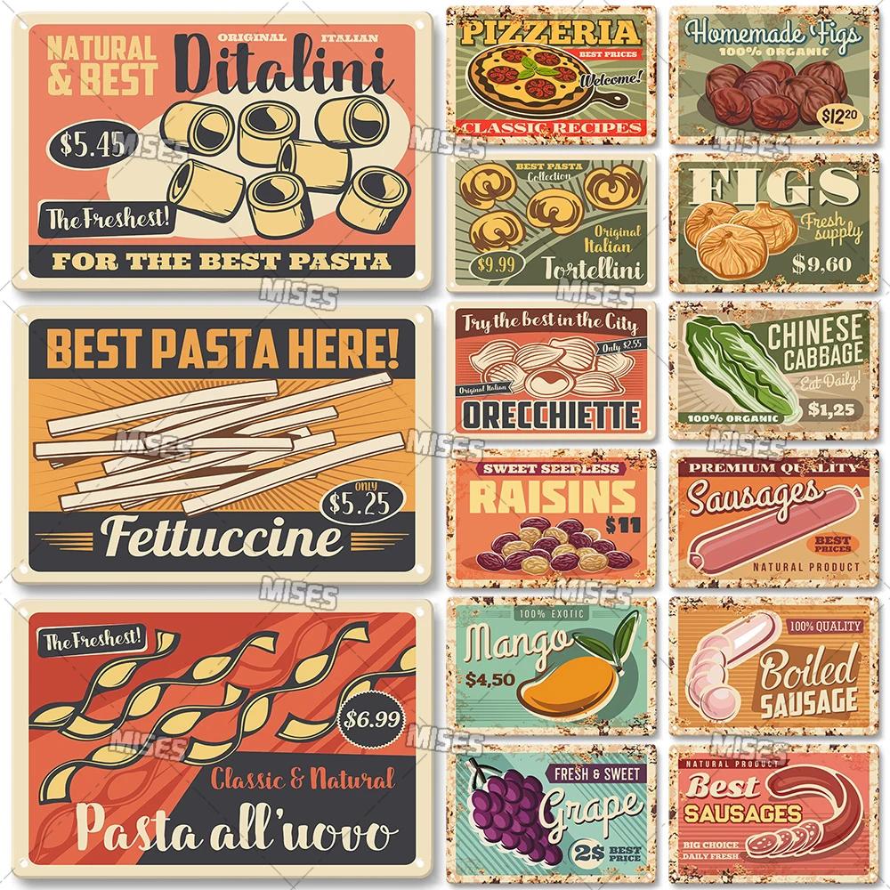 Food Metal Sign Kitchen Metal Poster Home Garage Man Cave Industrial Decor High-Quality Decorative Plate Metal Plaque