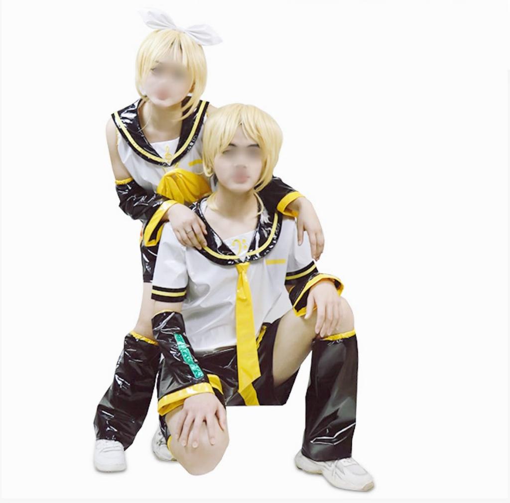 Kagamine RIN Kagamine LEN Cosplay Costume with Cosplay Event Halloween [ZOMOZO] Wig, Costume, Disguise, Costume, Costume, (Kagamine RIN, XXL)