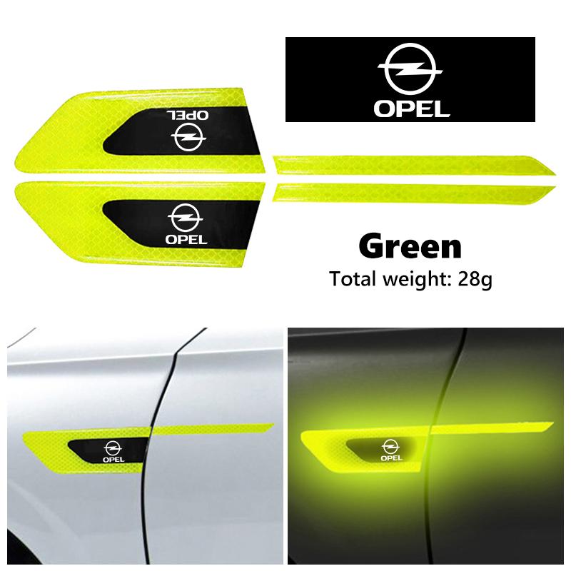 Car Reflective Sticker Door Bumper Anti-collision Protector Strips For Opel ADAM ASTRA J K CORSA E INSIGNIA MOKKA VIVA Meriva OT4
