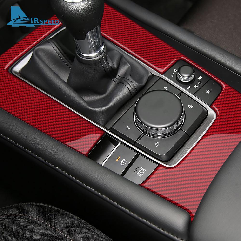 Real Soft Carbon Fiber Sticker For Mazda 3 Axela BP 2019-2021 2022 2023 2024 2025 Manual Automatic MT/AT LHD RHD Car Gear Shift
