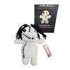 Funny Positive Voodoo Doll Inspirational Handmade Crochet Doll Gifts Emotional Support Stuffed Plush Doll with Card for Friend Coworker Sister