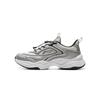 Li Ning Kids Sports Lifestyle Series Soft Lightweight Shock Absorption Rebound Low-Top Casual Shoes Kids Sneaker Silver Light-Gray YKCV074-3