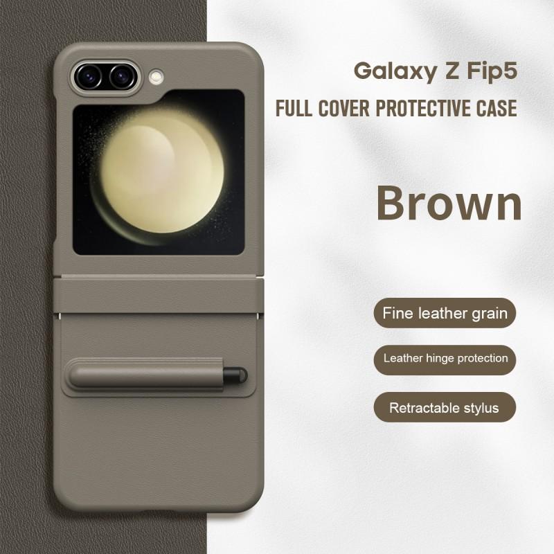 Slim Full-Body Protective Case Galaxy Z Flip 6 / 7 FE With Pen Slot Kickstand Scratch Drop Resistance