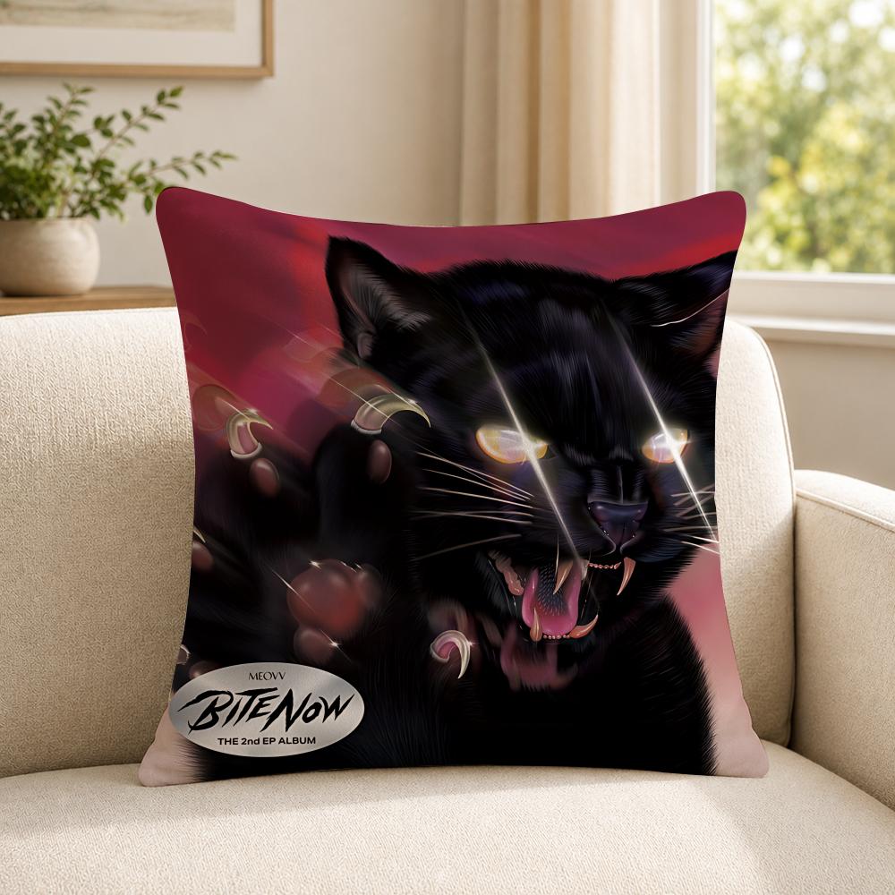 Kpop MMEOVV Cushion Cover Soft Short Plush SkinFriendly Cushion Case for MultiScene Use