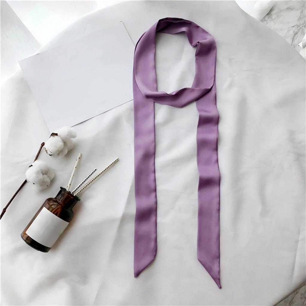 Silk Feeling Scarf for Women Skinny Belt Necktie Neck Scarf Girls Photo Props Neckerchief Skinny Scarf Necktie