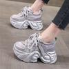 New Mesh Breathable Thick-soled Heightening Dad Shoes Women's Summer Small Sports Lightweight Fashion Casual Shoes