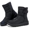 Женские зимние сноубутсы с теплой меховой подкладкой, удобные ботильоны, нескользящие, водонепроницаемые, для улицы