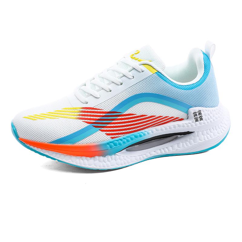 2025 Cold Sticky Dead Shadow Couple Explosion Sports Shoes Shock Absorption Running Air Cushion Popcorn Sports Running Shoes Marshmallow