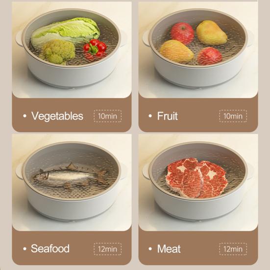 Ультразвуковая пищевая машина, большой очиститель овощей, двухслойная корзина для быстрого дренажа для посуды, фруктов
