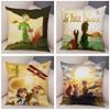 Little Prince Cushion Cover Decor France Anime Cartoon Print Pillow Case for Sofa Home Children Room Soft Plush Throw Pillowcase